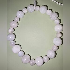 10mm High Quality Moonstone With 6mm Blue Moonstone Bracelet